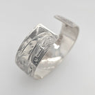Silver Orca Bracelet by Kwakwaka'wakw artist Chris Cook