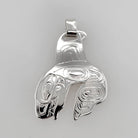 Silver Orca Pendant by Haida artist Garner Moody