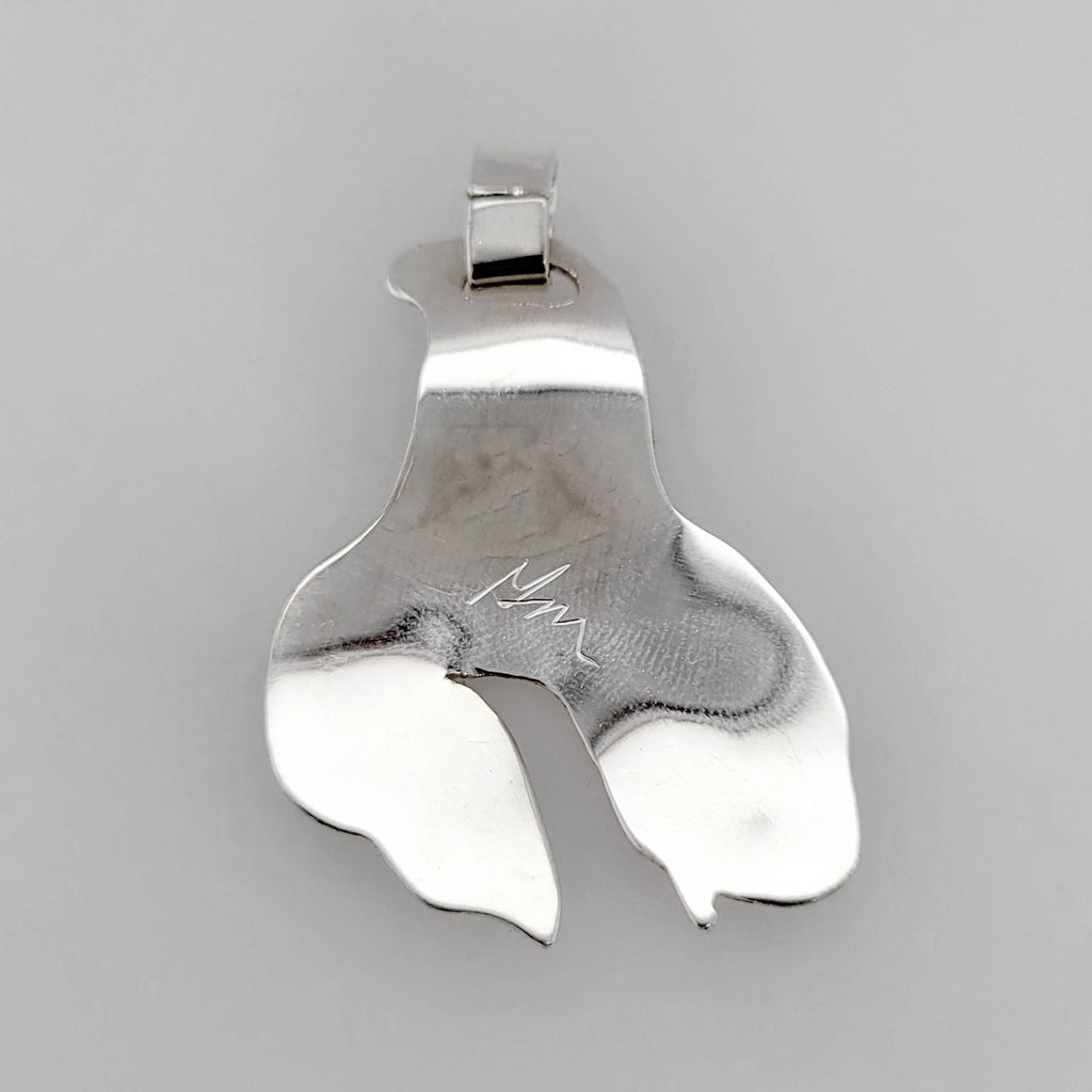 Silver Orca Pendant by Haida artist Garner Moody