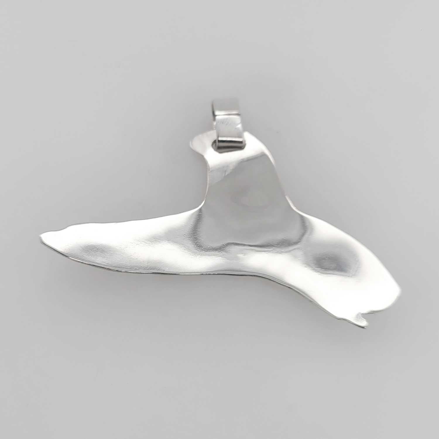 Silver Orca Pendant by Haida artist Garner Moody