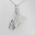 Silver Orca Pendant by Haida artist Garner Moody