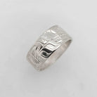 Silver Orca Ring by Kwakwaka'wakw artist Joe Wilson