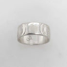 Silver Orca Ring by Kwakwaka'wakw artist Joe Wilson