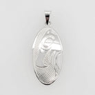 Silver Eagle Pendant by Cree artist Justin Rivard