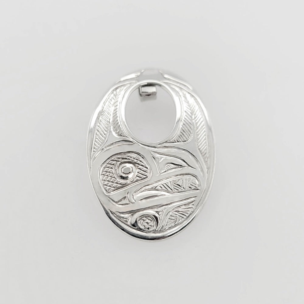 Silver Eagle Pendant by Tsimshian artist Bill Helin