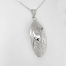 Silver Raven Pendant by Cree artist Justin Rivard