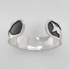 Silver Oxidized Orca Bracelet by Justin Rivard