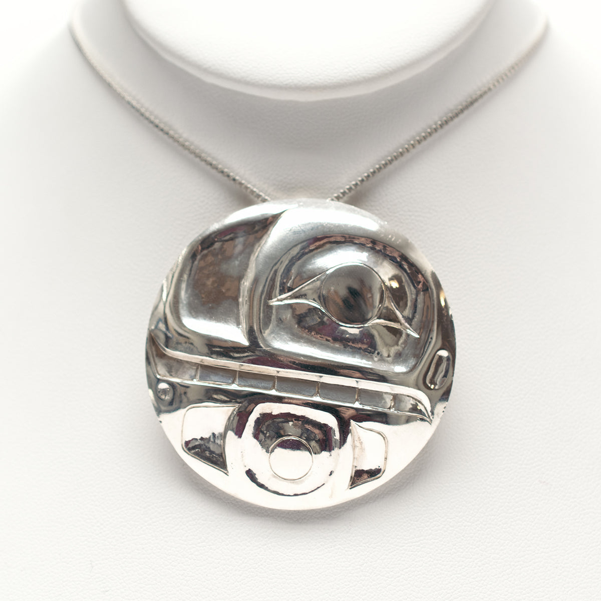 Silver Orca Pendant/Brooch by Northwest Coast artist