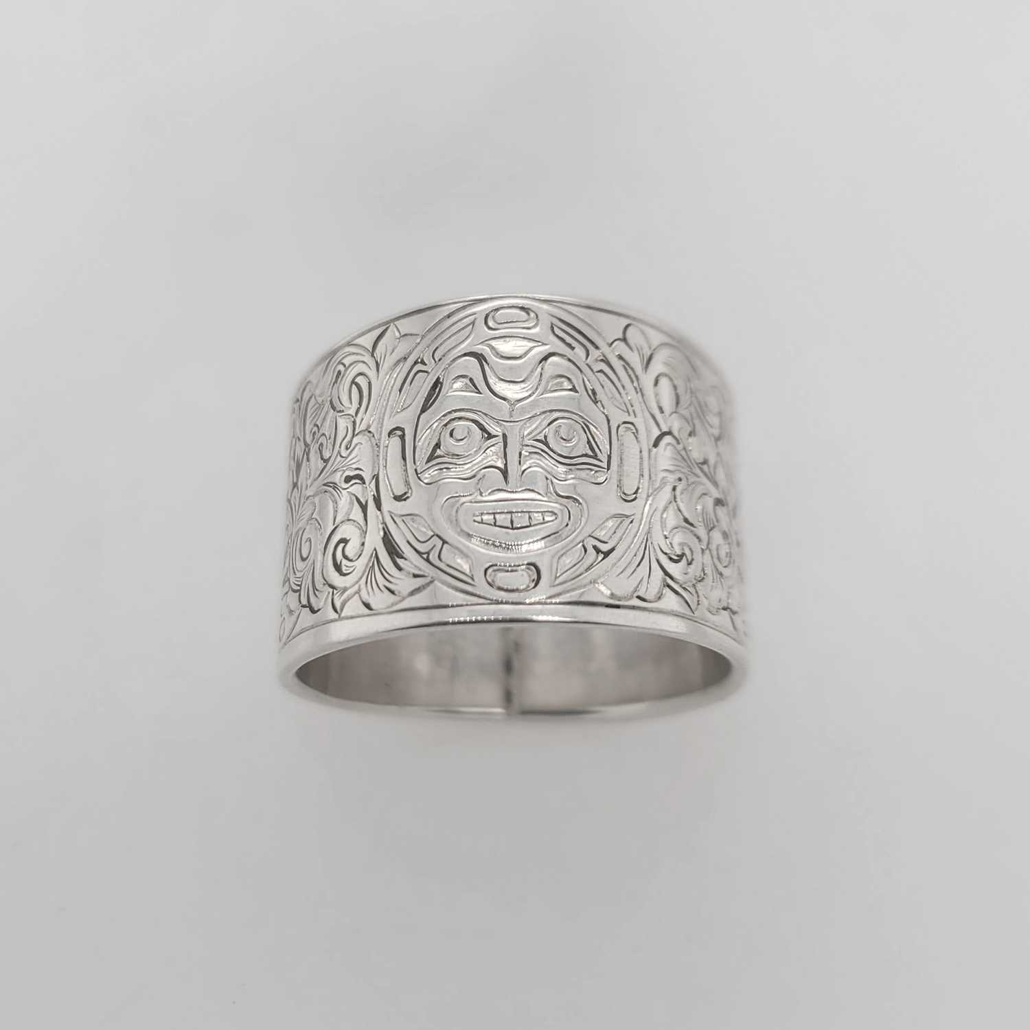 Silver Moon Ring by Kwakwaka'wakw artist Joe Wilson