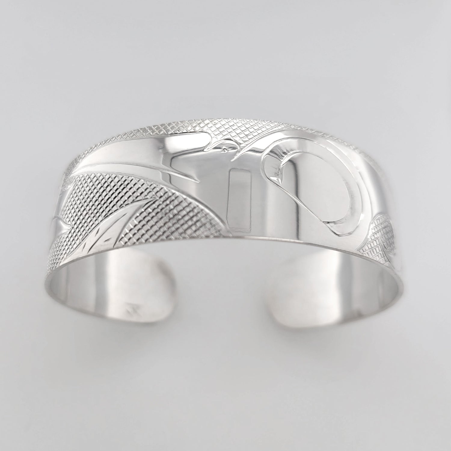 Silver Hummingbird Bracelet by Cree artist Justin Rivard