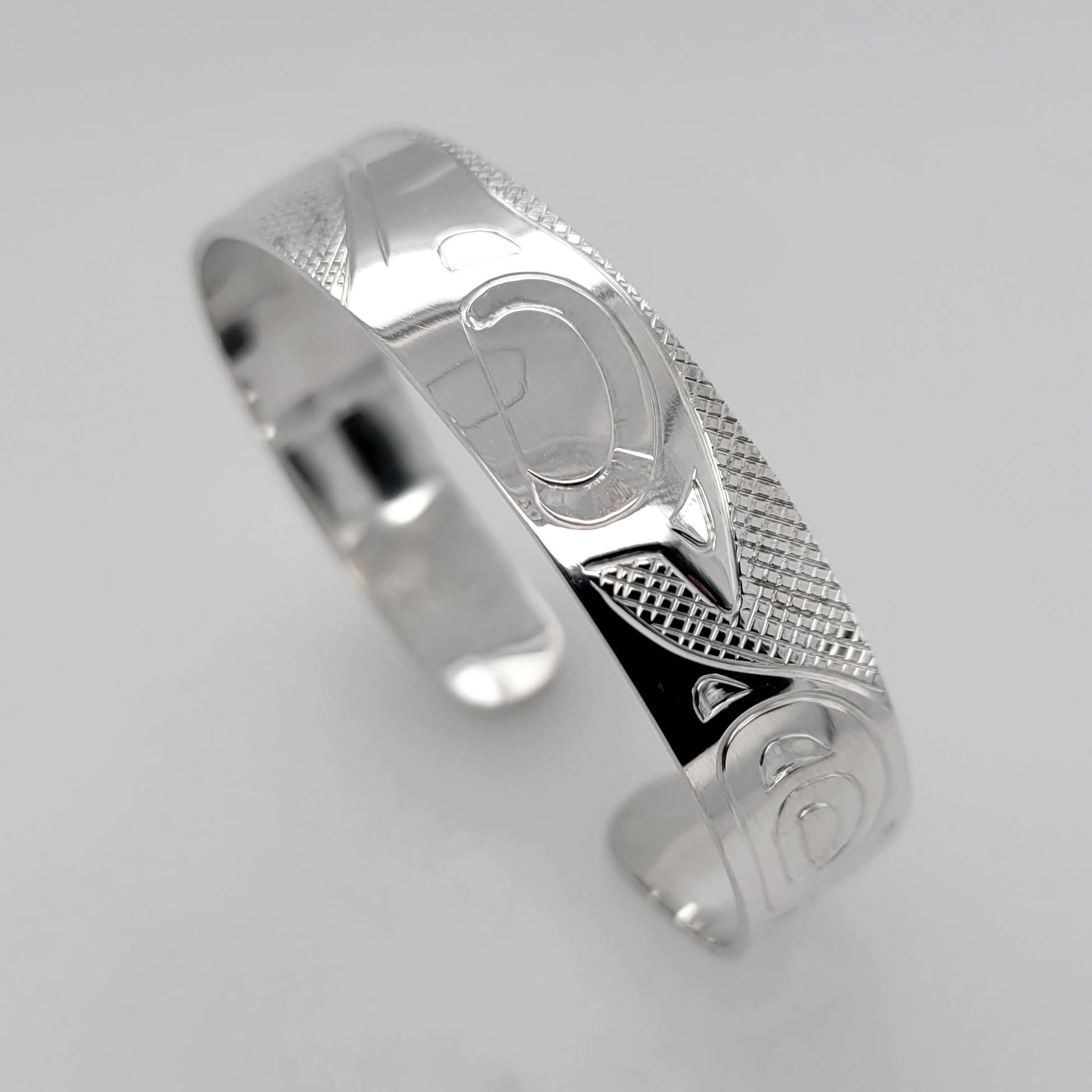 Silver Raven Bracelet by Justin Rivard, Cree – Spirits of the West ...