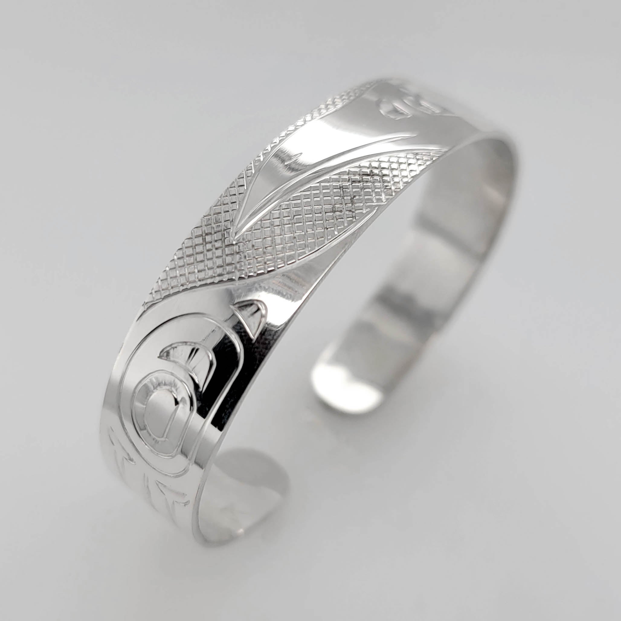Silver Raven Bracelet by Justin Rivard, Cree – Spirits of the West ...
