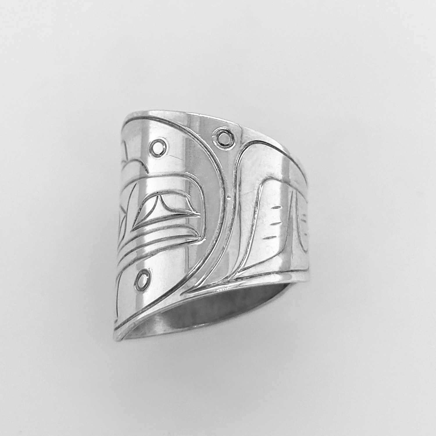 Raven Ring in Sterling Silver by Chris Cook
