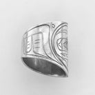 Raven Ring in Sterling Silver by Chris Cook