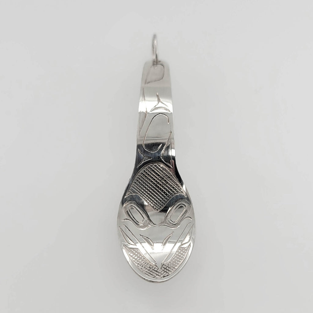 Silver Spoon Pendant by Haida artist Chris Russ