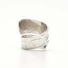 Silver Raven Steals the Light Wrap Ring by Haida artist Alvin Adkins