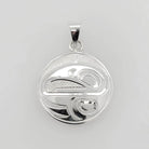 Silver Eagle Pendant by Cree artist Justin Rivard