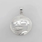 Silver Eagle Pendant by Cree artist Justin Rivard