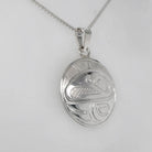 Silver Eagle Pendant by Cree artist Justin Rivard