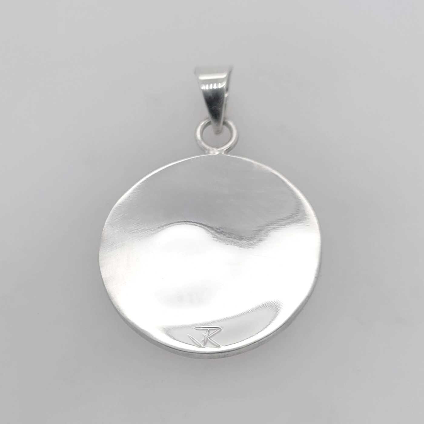 Silver Eagle Pendant by Cree artist Justin Rivard