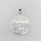 Silver Hummingbird Pendant by Cree artist Justin Rivard