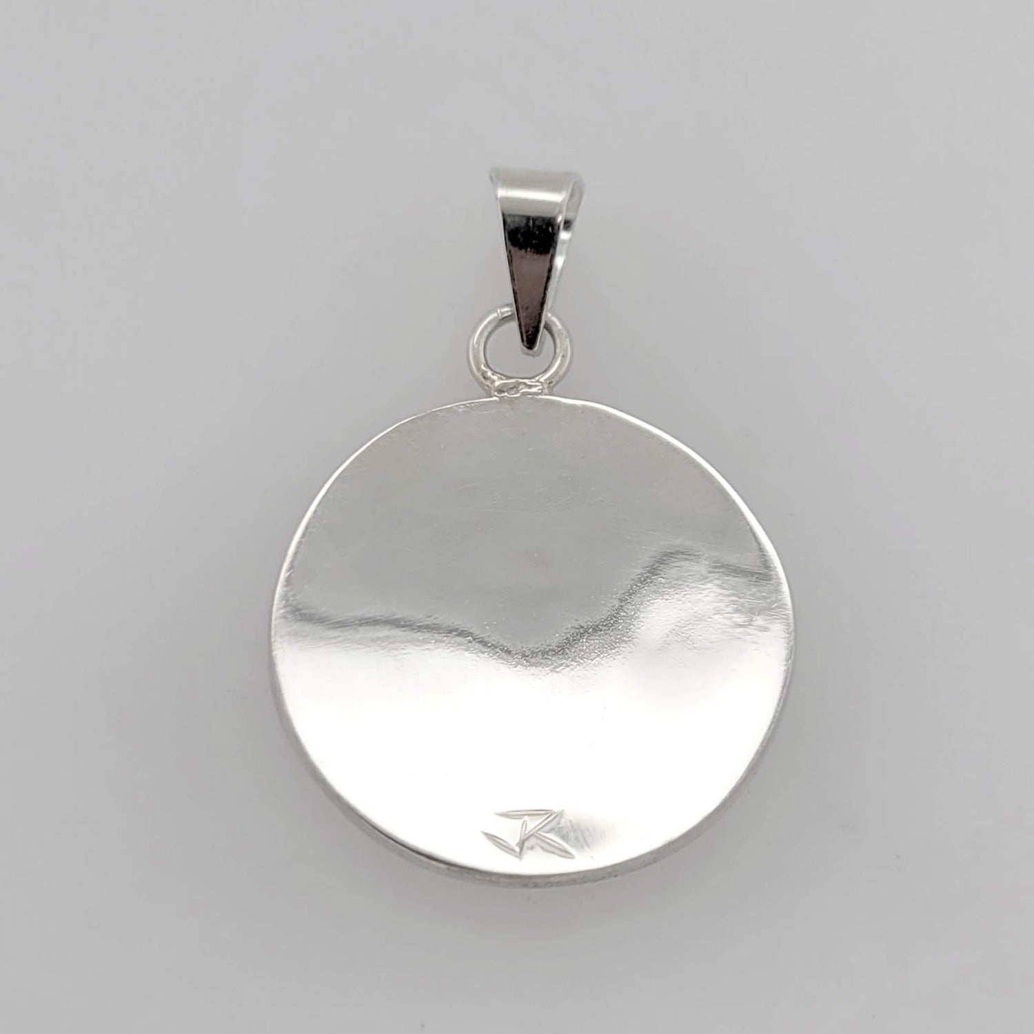 Silver Salmon Pendant by Cree artist Justin Rivard