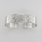 Silver Salmon Bracelet by Haida artist Garner Moody