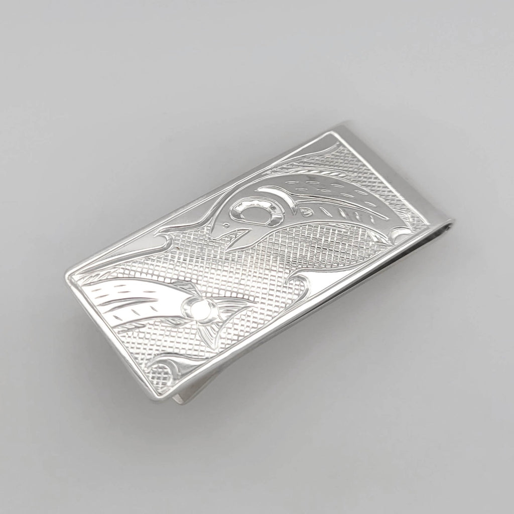 First Nations Silver Money Clips by Cree artist Justin Rivard
