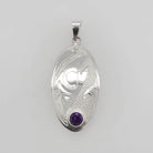 Indigenous Silver Salmon Pendant by Justin Rivard