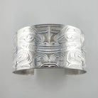 Silver Sea Bear Bracelet by Indigenous artist Joe Wilson