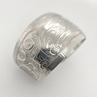Silver Sisiutl Bracelet by Kwakwaka'wakw artist James Taylor