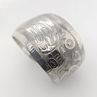 Silver Sisiutl Bracelet by Kwakwaka'wakw artist James Taylor