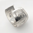 Silver Sisiutl Bracelet by Kwakwaka'wakw artist James Taylor