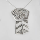 Silver Thunder Pendant by Nuxalk artist Marvin Tallio