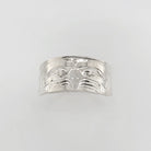 Silver Thunderbird Ring by Kwakwaka'wkaw artist Mike Sedgemore