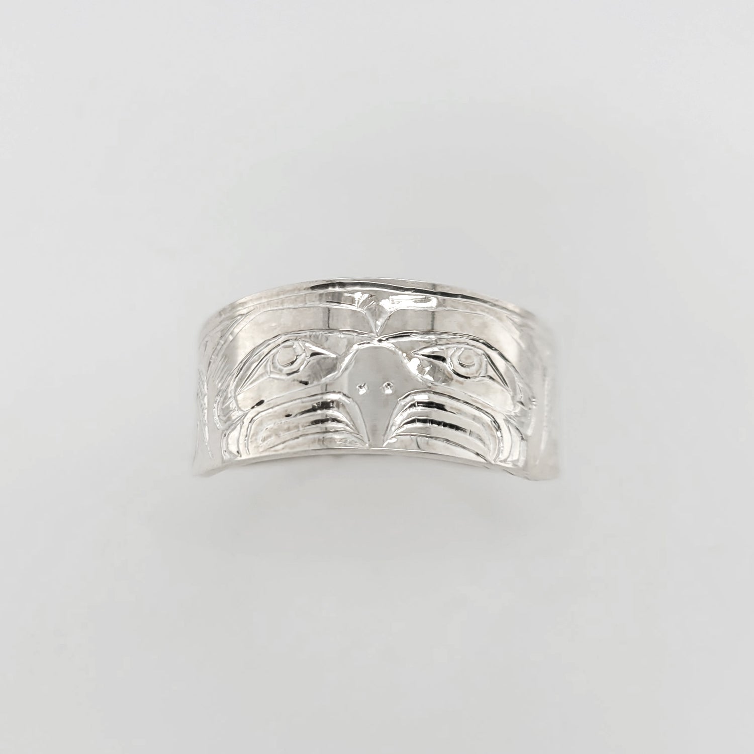 Silver Thunderbird Ring by Kwakwaka'wkaw artist Mike Sedgemore