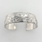 Silver Wolf Bracelet by Kwakwaka'wakw Artist Chris Cook