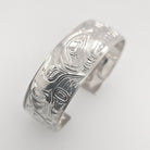 Silver Wolf Bracelet by Kwakwaka'wakw Artist Chris Cook