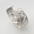 Silver Wolf Bracelet by Kwakwaka'wakw Artist Chris Cook