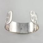 Silver Wolf Bracelet by Indigenous artist Joe Wilson