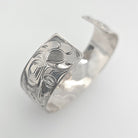 Silver Wolf Bracelet by Kwakwaka'wakw Artist Chris Cook