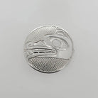 Indigenous Silver Wolf Pendant by Haida artist Carmen Goertzen