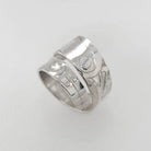 Silver Raven Transformation Wrap Ring by Haida artist Andrew Williams