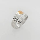 Silver and Gold Eagle Wrap Ring by Tsimshian artist Bill Helin