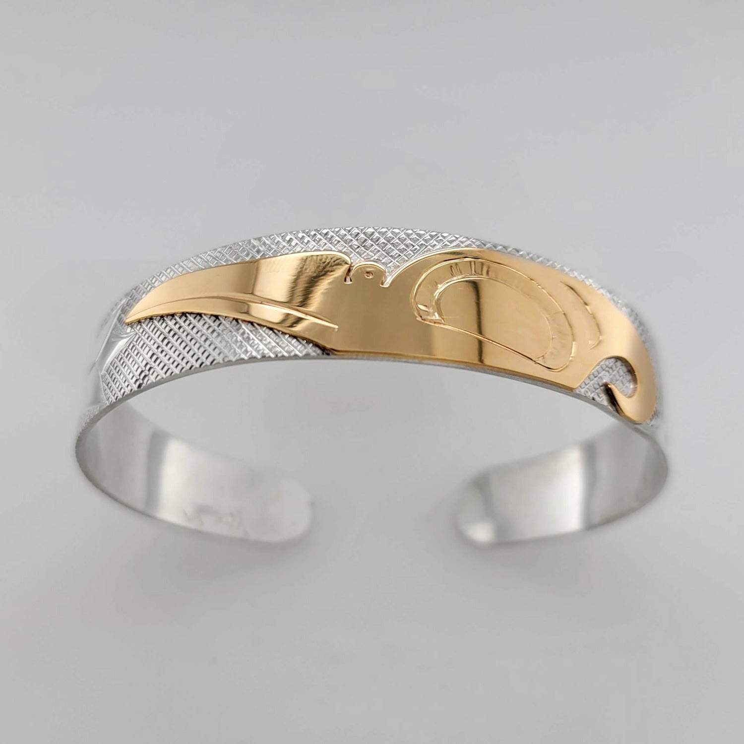 Silver & Gold Hummingbird Bracelet by Justin Rivard, Cree