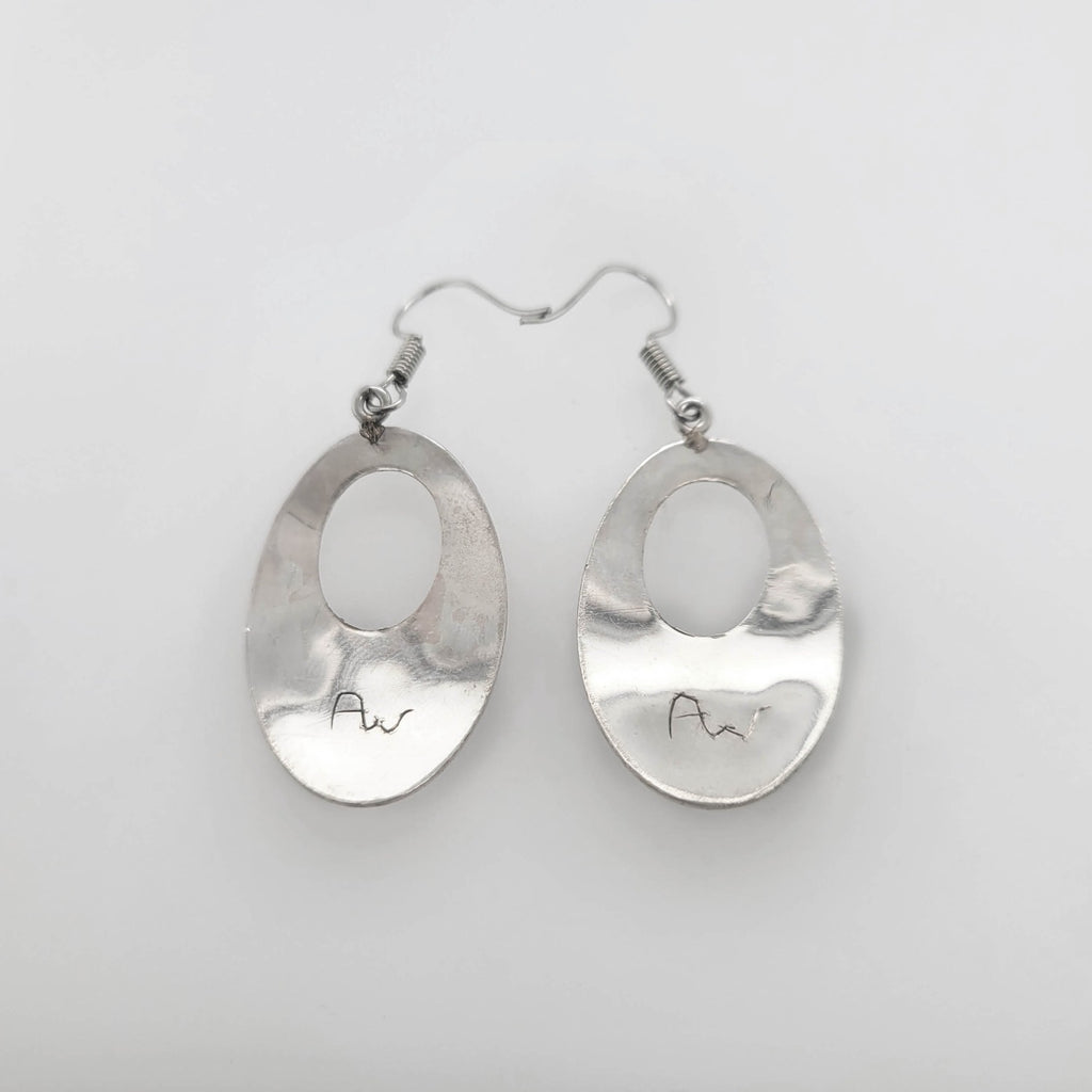Native Silver and Gold Hummingbird earrings by Haida artist Andrew Williams