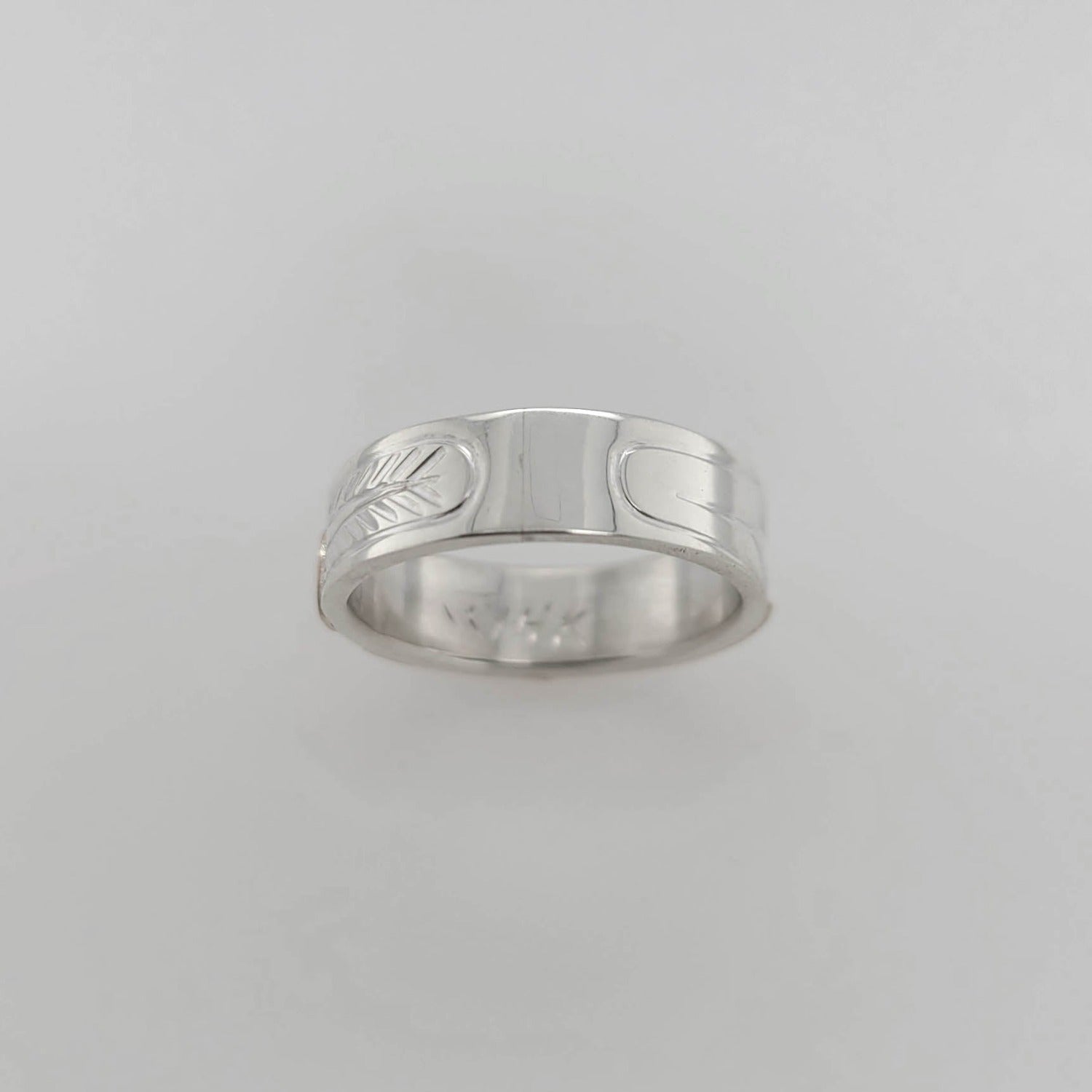 Silver and Gold Hummingbird Ring by Cree artist Justin Rivard