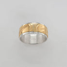 Silver and Gold Salmon Ring by Cree artist Justin Rivard