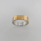 Silver and Gold Wolf Ring by Cree artist Justin Rivard