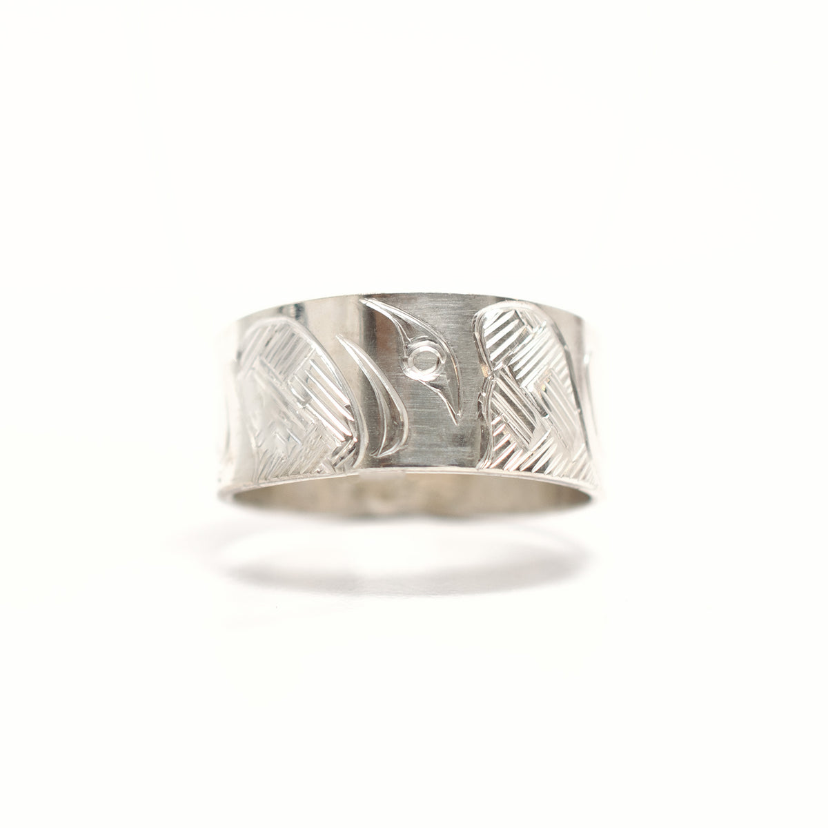 Silver Eagle Ring by Coast Salish artist Jody Sparrow